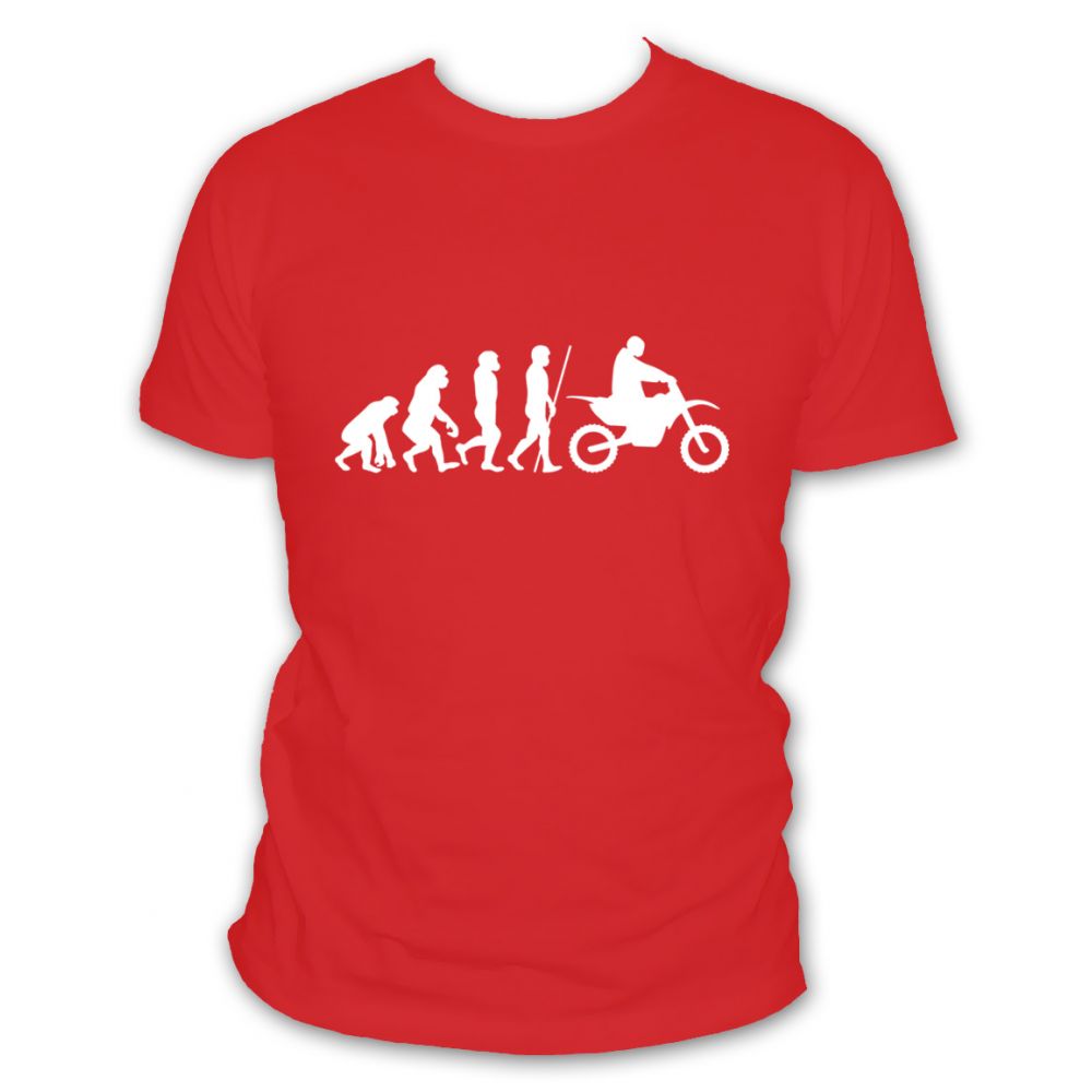 T-shirt MOTO CROSS - Moto de cross verte - PIXEL EVOLUTION - Homme