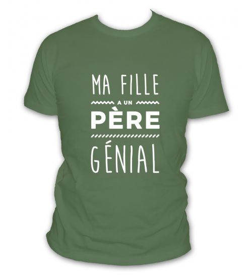 T shirt personnalisé pere fille hot sale