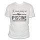 Tee shirt J'peux pas j'ai piscine pour homme