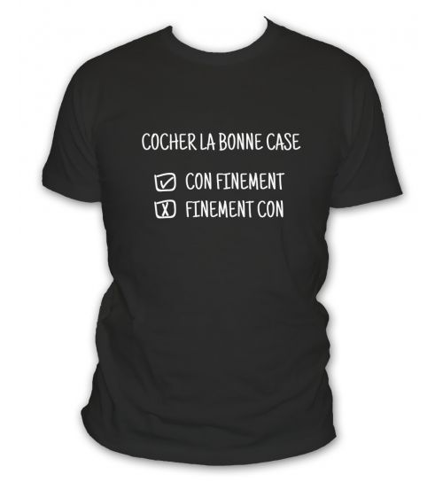 T shirt confinement ou finement con