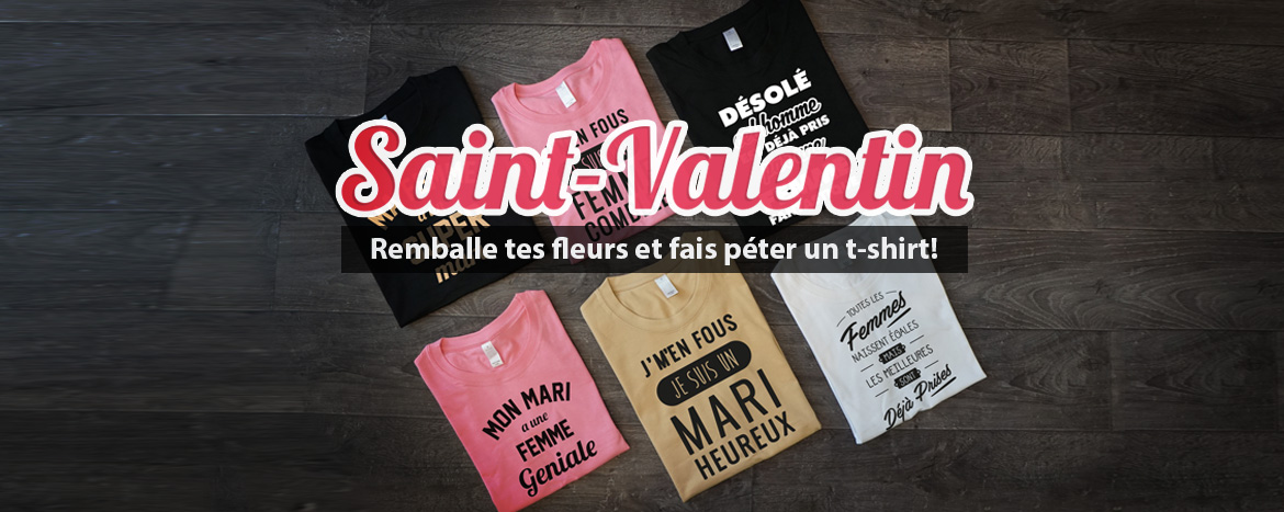 T-shirt saint valentin